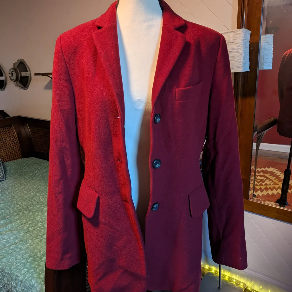 Women's Red Blazer - Picture 2 of 16